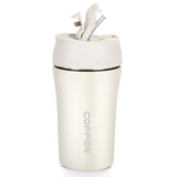 BELANKO™ 14 OZ Coffee Tumbler with Straw - Arctic White