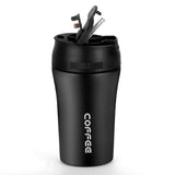 BELANKO™ 14 OZ Coffee Tumbler with Straw - Charcoal Black