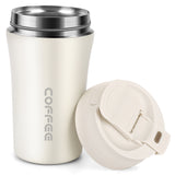 BELANKO™ 14 OZ Coffee Tumbler with Straw - Arctic White