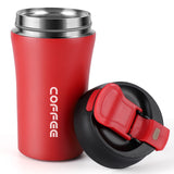 BELANKO™ 14 OZ Coffee Tumbler with Straw - Cherry Red