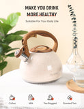 BELANKO™ 2.7 Quart Tea Kettle - Cream White