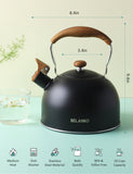 BELANKO™ 2.3 Quart Tea Kettle - Black