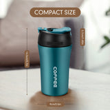 BELANKO™ 14 OZ Coffee Tumbler with Straw - Seafoam Green