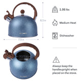 BELANKO™ 2.3 Quart Tea Kettle - Blue