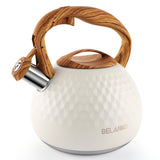 BELANKO™ 2.7 Quart Tea Kettle - Milk White