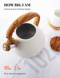 BELANKO 2.7 Quart Tea Kettle - Milk White