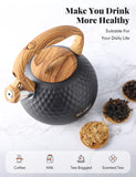 BELANKO™ 2.7 Quart Tea Kettle - Black