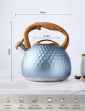 BELANKO™ 2.7 Quart Tea Kettle - Royal Blue
