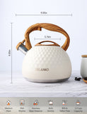BELANKO 2.7 Quart Tea Kettle - Milk White