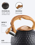 BELANKO™ 2.7 Quart Tea Kettle - Black