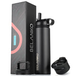 BELANKO™ 24 Oz Water Bottle - Jet Black