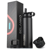 BELANKO™ 24 Oz Water Bottle - Jet Black