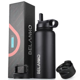 BELANKO™ 32 Oz Water Bottle - Jet Black