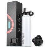 BELANKO™ 24 Oz Water Bottle - Polar White