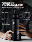 BELANKO™ 32 Oz Water Bottle - Jet Black