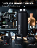 BELANKO™ 32 Oz Water Bottle - Jet Black