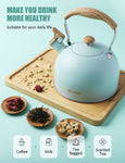 BELANKO™ 2.3 Quart Tea Kettle - Turquoise