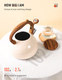 BELANKO™ 2.7 Quart Tea Kettle - Cream White