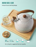 BELANKO™ 2.3 Quart Tea Kettle - Cream White