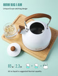 BELANKO™ 2.3 Quart Tea Kettle - Gloss White
