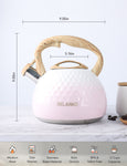 BELANKO™ 2.7 Quart Tea Kettle - Gradient Pink